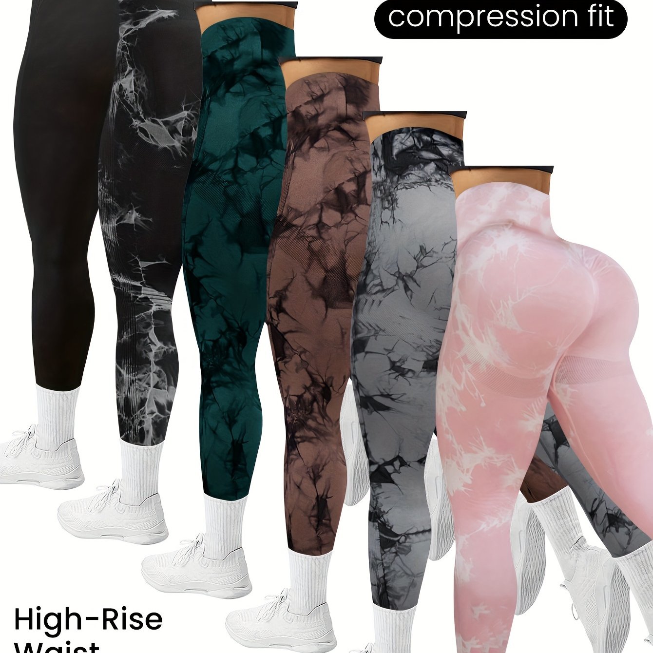 pack de 6 leggings de sport femme